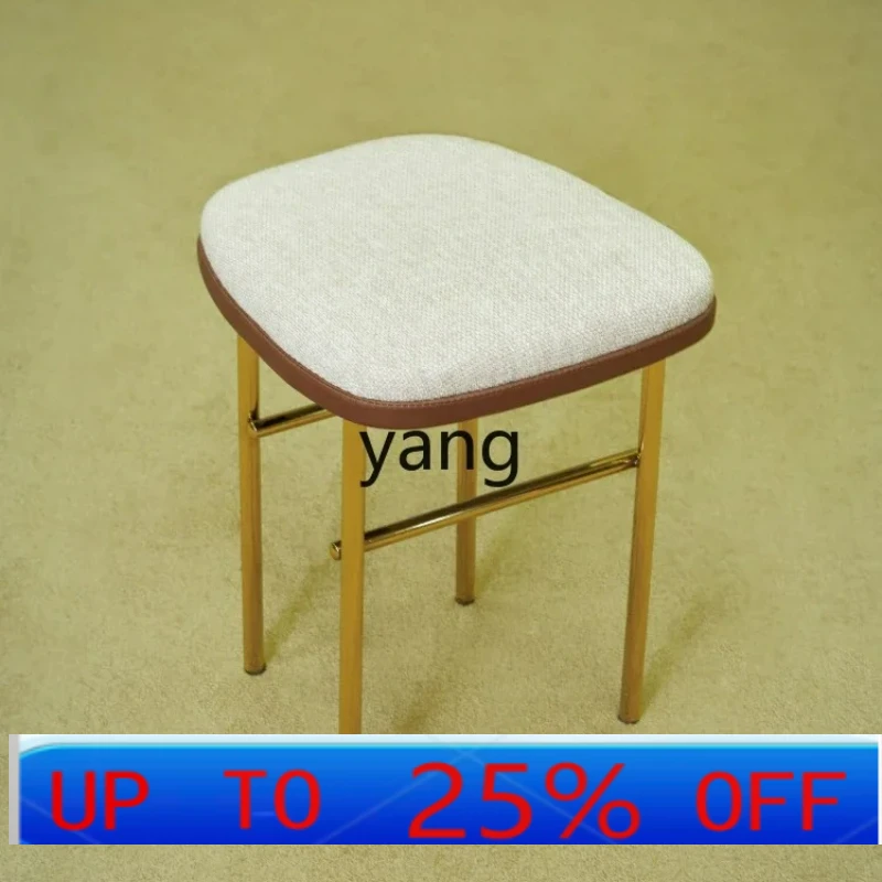 LTT light luxury metal dressing chair bedroom Internet celebrity style cloth chair dressing table