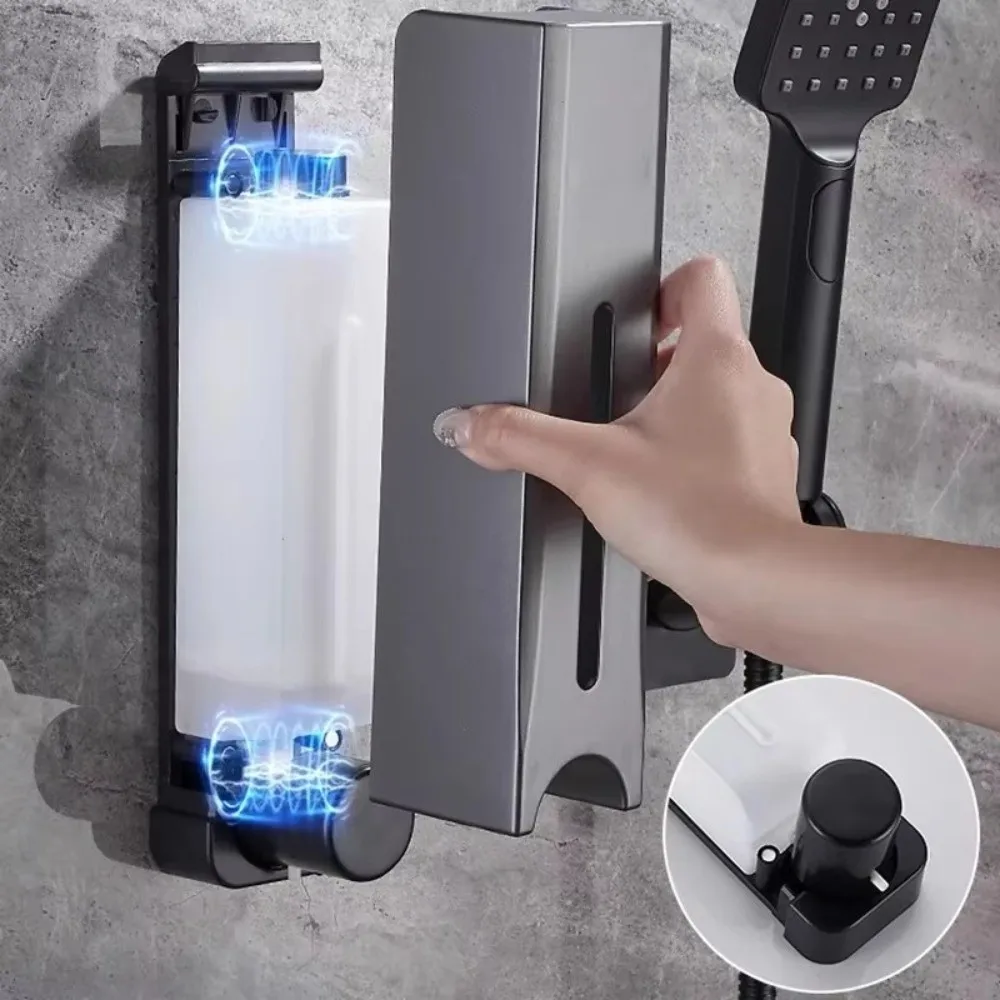 

Магнитный дозатор геля для душа, пластиковый износостойкий настенный диспенсер, бесконтактный утолщенный дозатор моющего средства для ванной комнаты