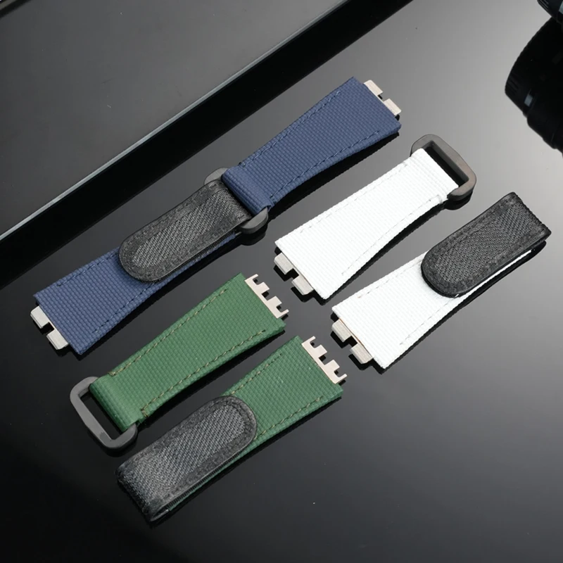 ที่กําหนดเอง FKM นาฬิกาสําหรับ Hublot Big Bang BIGBANG series 441 411 614 645 Easy to stick fluororubber watchband สร้อยข้อมือผู้ชาย