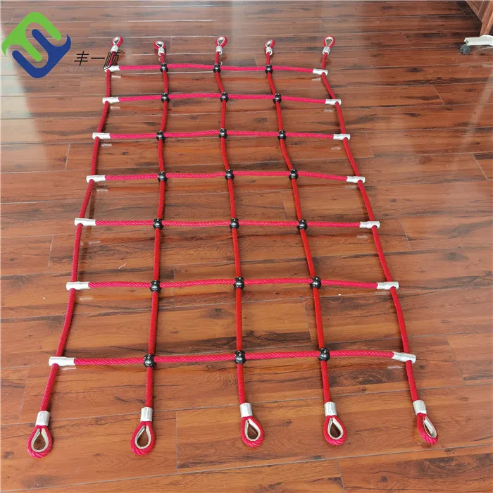 3mx4m 16 Strands Combination Wire Rope Climbing Net For Playground Equipment