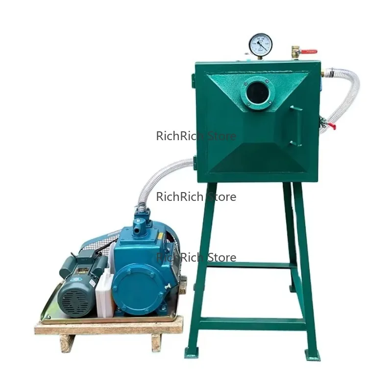 2X Belt Pulley Drive High Vacuum Double Stage Rotary Vane Vacuum Pump Vacuum Defoaming Machine
