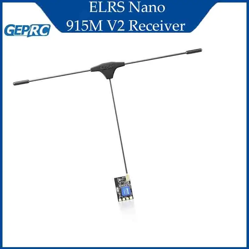 

Приемник GEPRC ELRS Nano 915M V2 ExpressLRS NANO с открытым исходным кодом 915 МГц/868 МГц LongRange подходит для DIY FPV Квадрокоптер Дрон RC