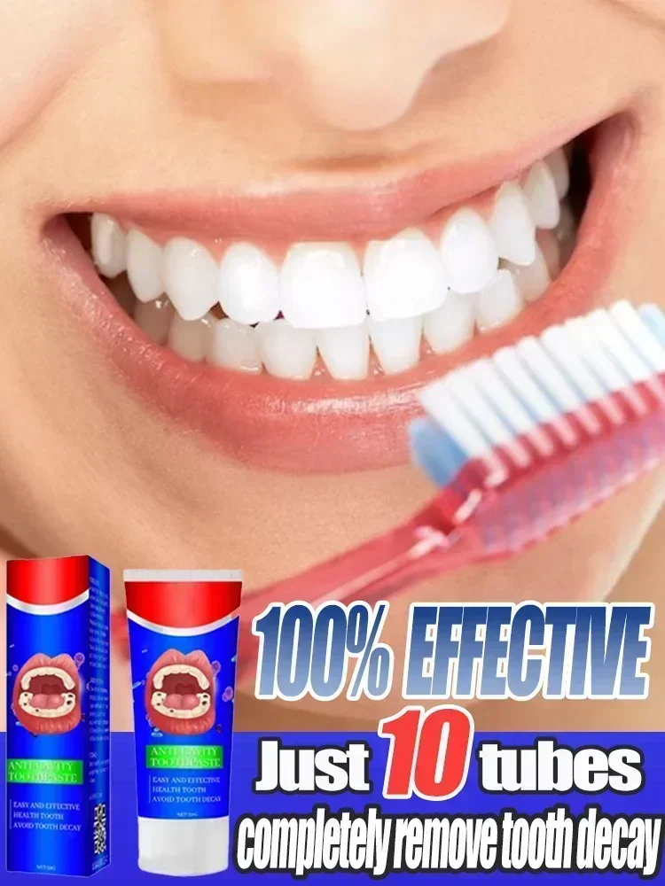 Whitening Fresh Breath Brightening Purple Toothpaste Remove Stain Reduce Yellowing Care for Teeth Gums Oral Tooth Decay Repair