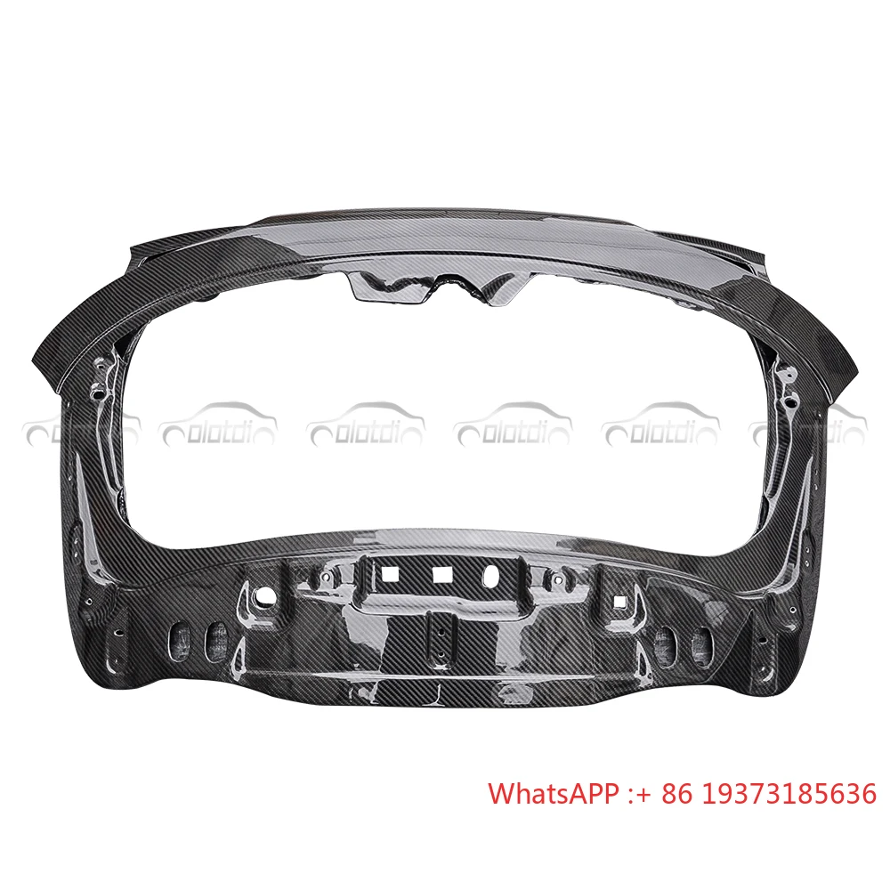 Dry Carbon Fiber Rear Trunk Boot Cover Spoiler Trim for Mercedes Benz a Class W177 A45 Auto Tuning