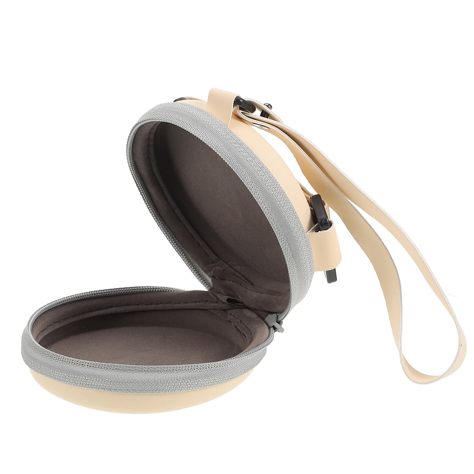 

Round Sunglass Case Foldable Glasses Storage Box Zipper Portable Eyeglass Holder Travel Outdoor Lightweight Durable Eyewear