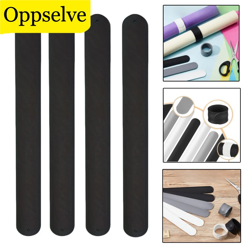 4Pcs/Set New Detachable Cable Straps Clips Wire Ties Silicone Wrapping Paper Stabilizer New Designed Cable Protector Clips Cord