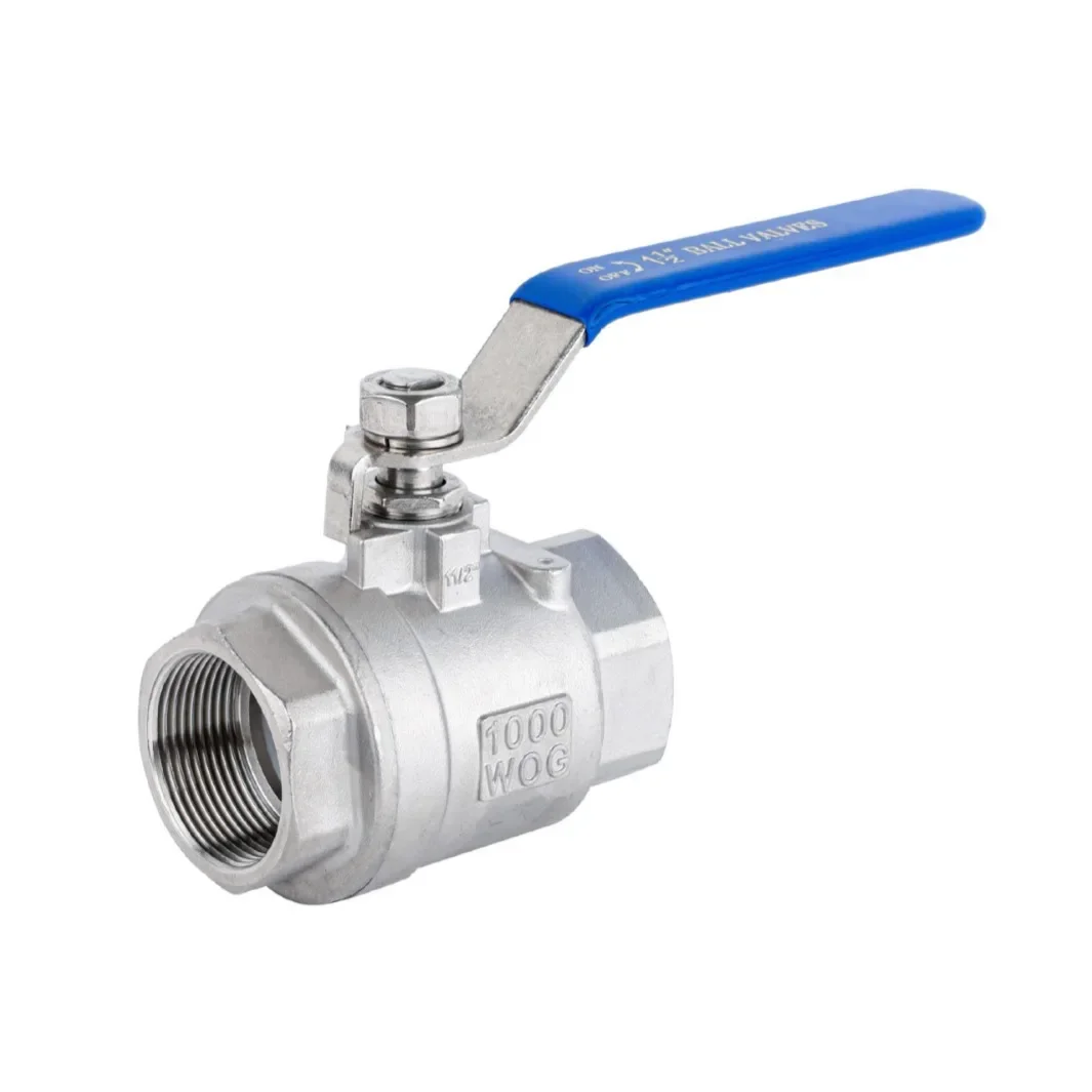 304 Stainless Steel Two Piece Ball Valve 1/4 3/8 1/2 3/4 2