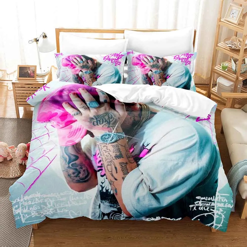 Kris R Portrait Art 3D Printed Bedding Set Duvet Cover + 2 Pillowcases Bed Linen Multi Sizes Fan Exclusive Bedroom Decor Present