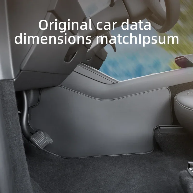 แผ่นกันรอยหนังสำหรับคอนโซลกลาง Tesla Model 3 Y Juniper ป้องกันรอยขีดข่วนและสิ่งสกปรก อุปกรณ์เสริมป้องกันพื้นที่วางเท้า