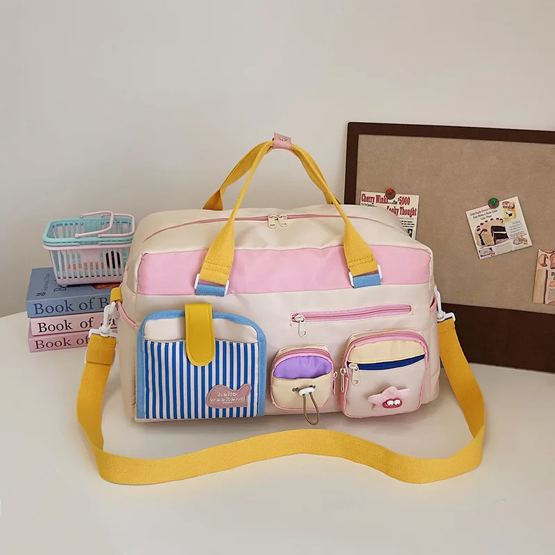 

Большая вместительная сумка для женщин с разделением для влажной и сухой уборки. Дизайнерская роскошная сумка. Многофункциональная дорожная спортивная сумка для деловых поездок.