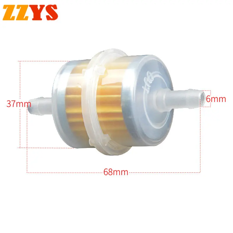 

1pc Motorcycle Scooter Dirt Bike ATV Go Kart Petrol Gas Gasoline Liquid Oil Cup 6mm 1/4" Fuel Filter