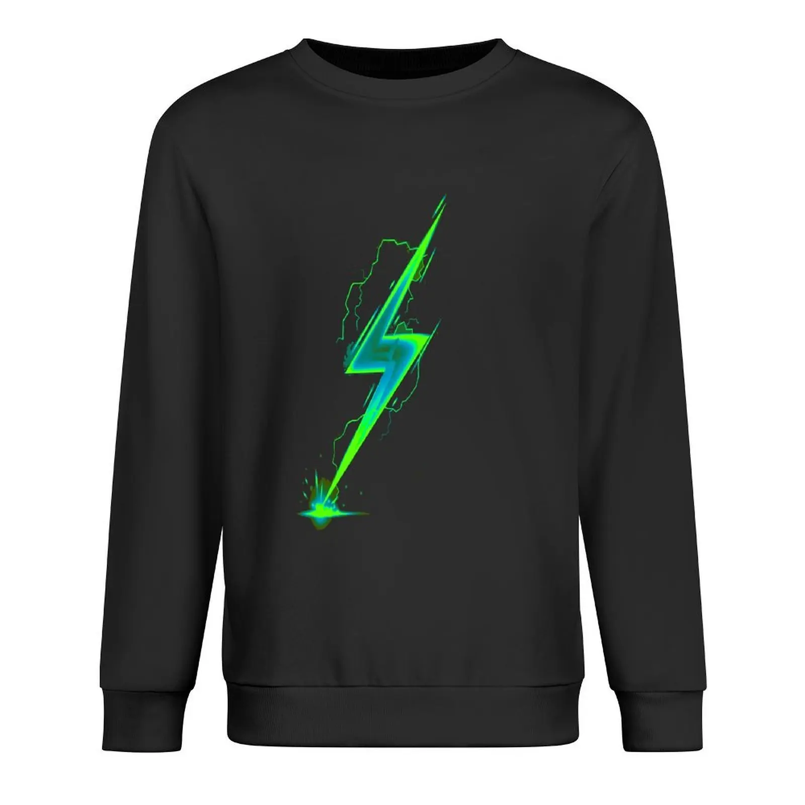 

Green Lightning bolt Pullover mens clothing tracksuits men wear fashion men hooded sweatshirt for men