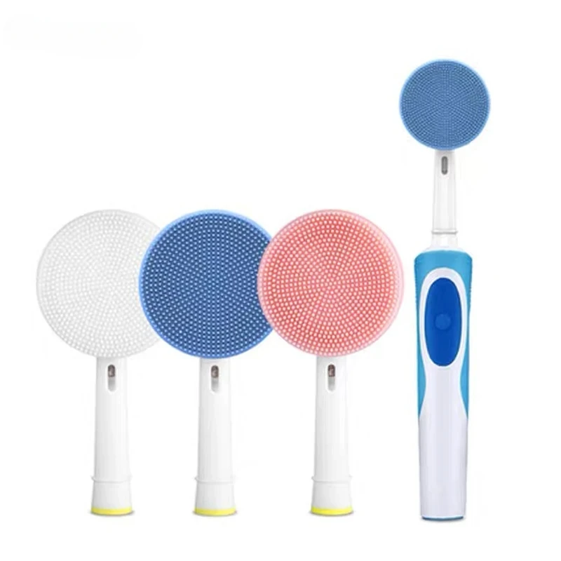 Electric Toothbrush Facial Cleanser Brush Head Silicone Facial Cleanser Brush Head  Skin Care  Silicon Brush  Facial Tools