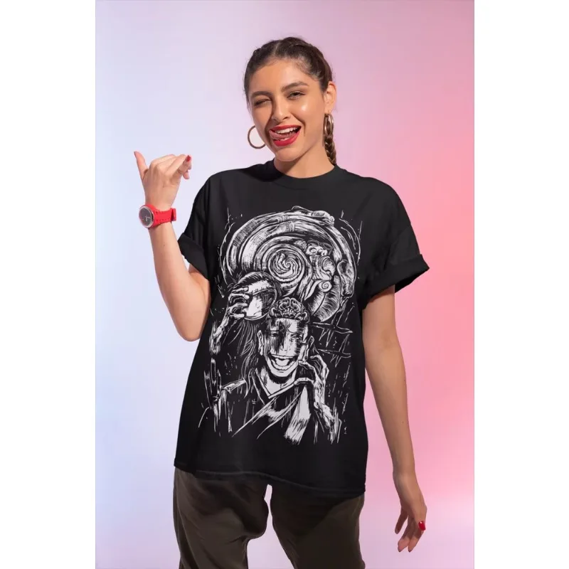 الاتجاه الصيف 2025 تأثيري الطرفية Geto Suguru الدماغ Jujutsu Kaisen Gojo Kenjaku أنيمي مانغا للجنسين قميص لينة تي شيرت القطن #3