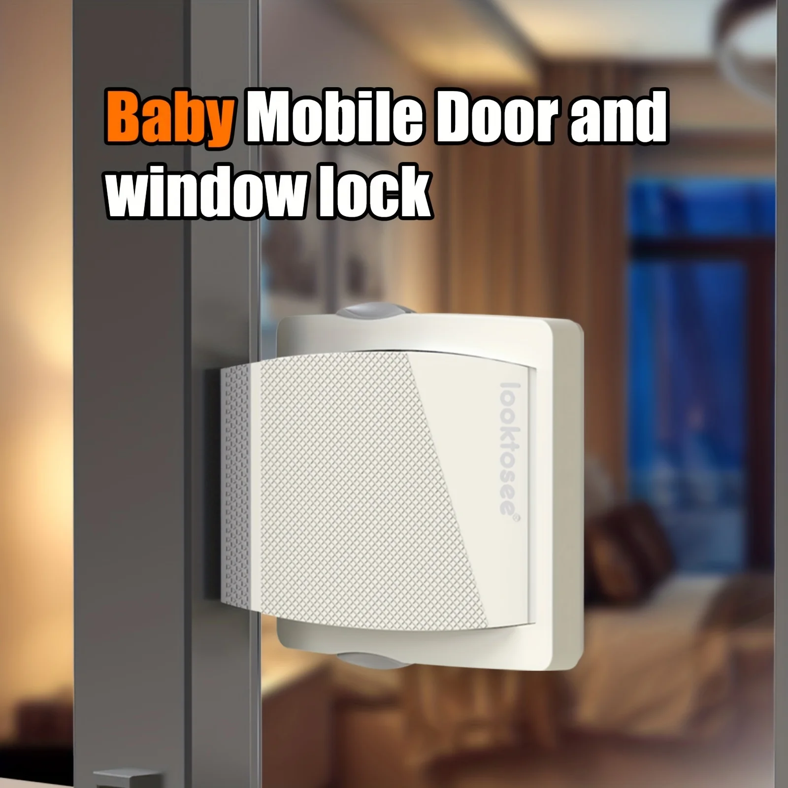 Child Proof Window Sliding Door Lock, Baby Fall Prevention Door Window Safety Lock, Protect Kid Out of Danger at Home