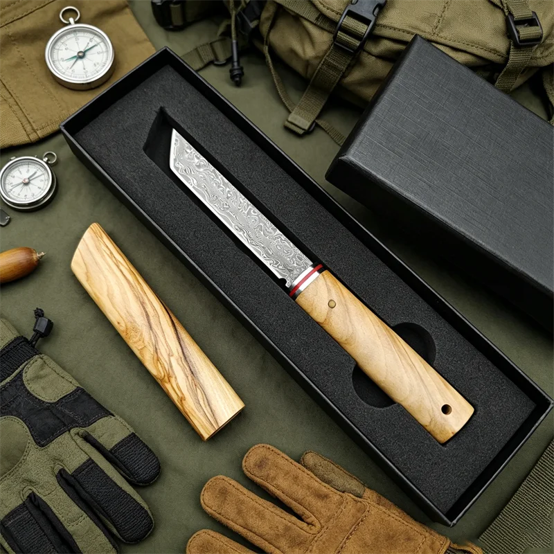 Przenośny Nóż z Ostrzem Damasc – Edc Pocket Carry Fixed Blade recenzja i cena