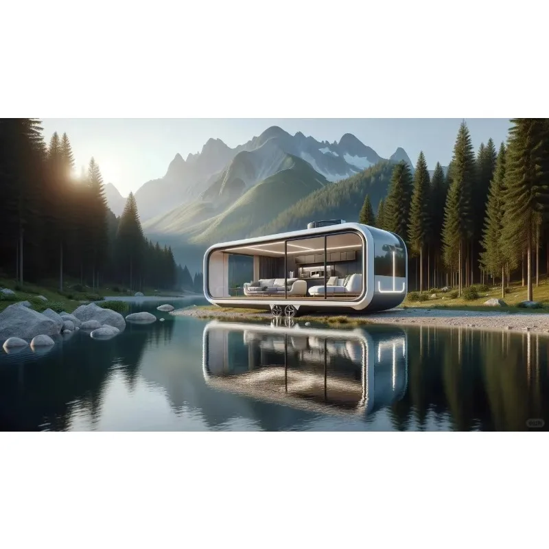 Smart Capsule House Apple Pod Cabins Customized Scenic Adaptive Modular Design Prefab House for Tourist Resort Glamping Homestay