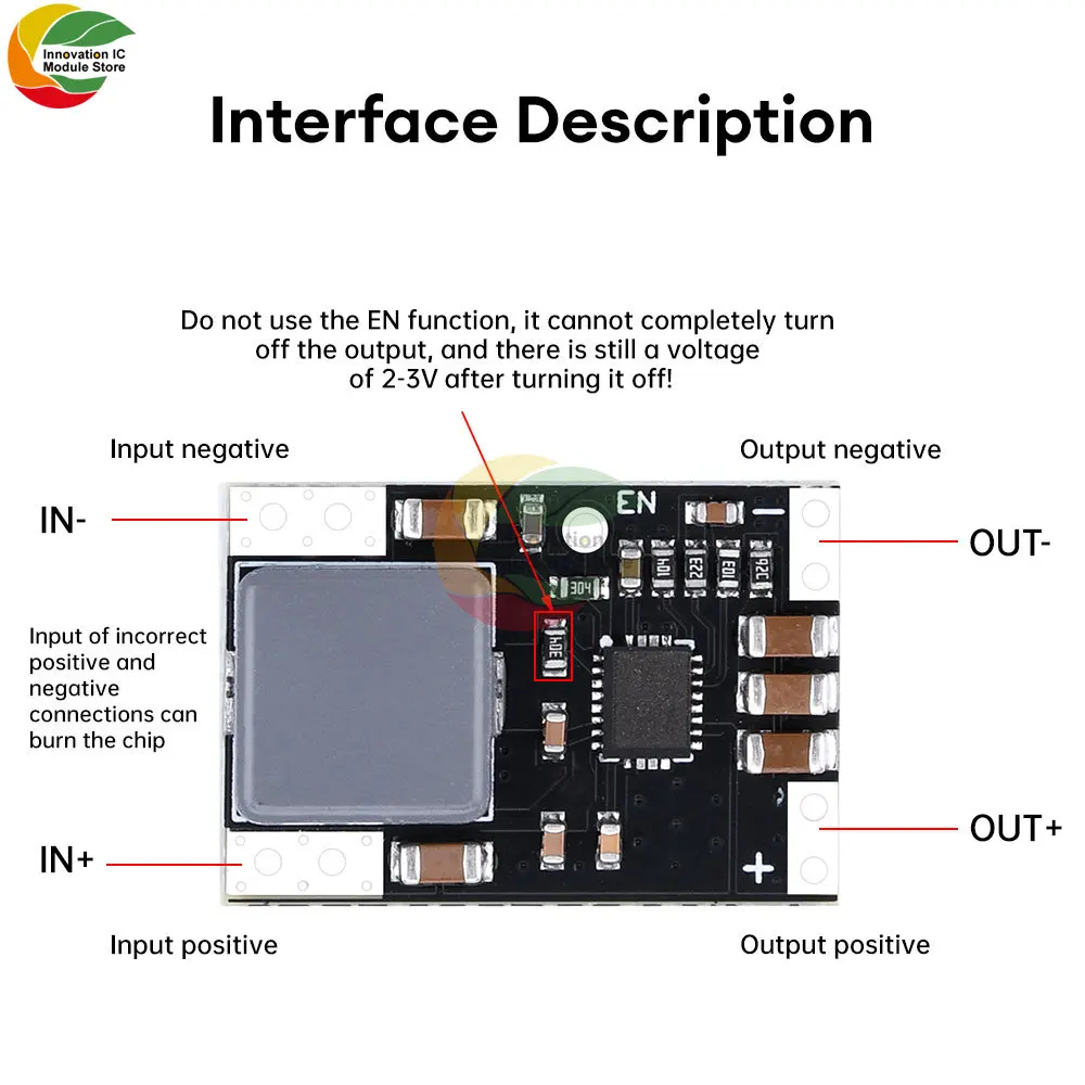 DC-DC Boost Power Module 5V/12V High-Power Lithium Battery Boost DC-DC Step up Conversion Module