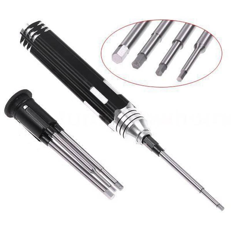 10X 4 In 1 Hexagon Head Hex Screw Driver Tools Set 1.5-3Mm Fr RC Helicopter Car