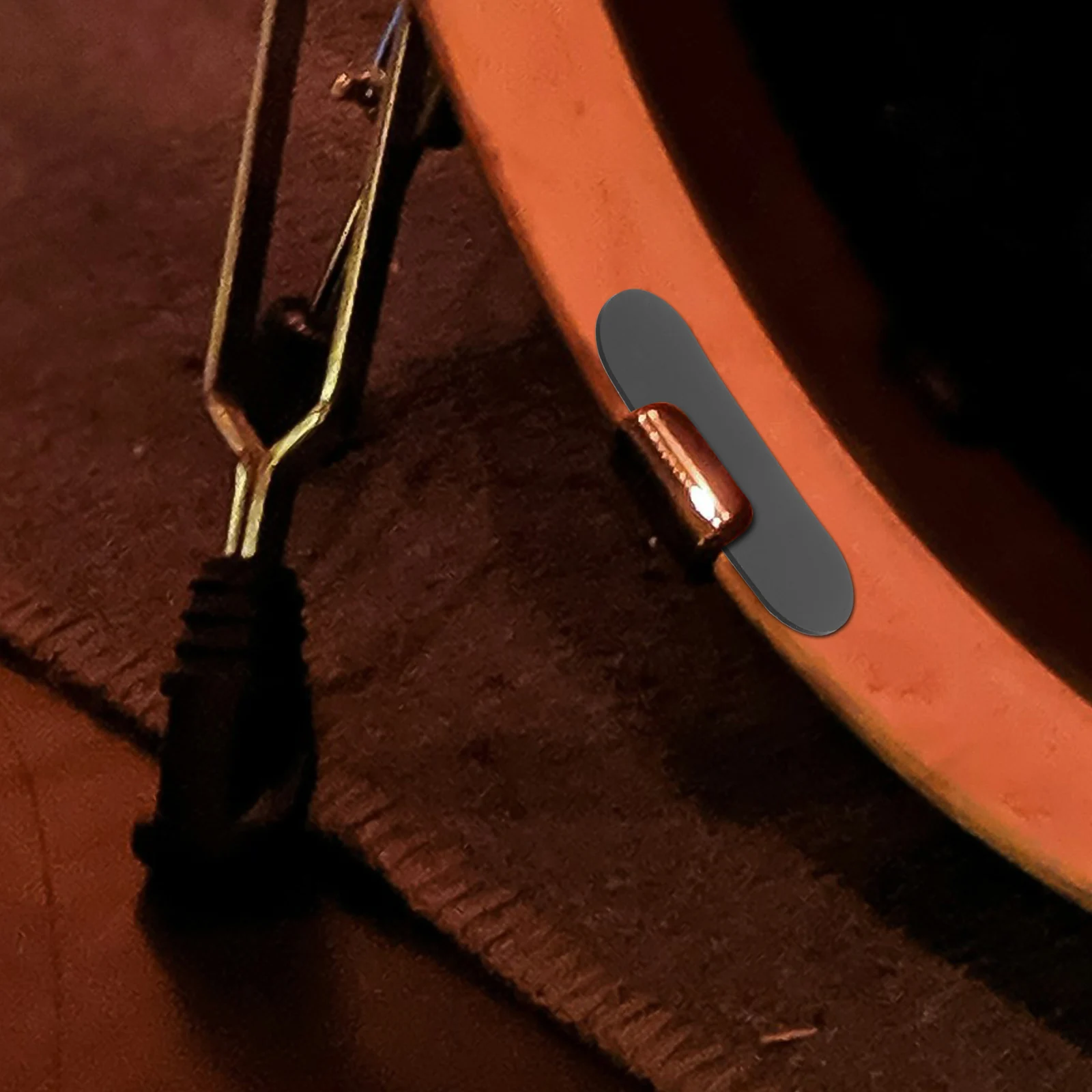 

2 Pcs Drum Ring Protection Sticker Mufflers Shield Mutes Pad Bass Silica Gel Kick Patch Hoop Protector