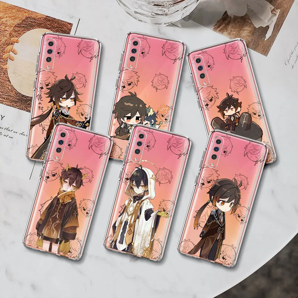 Милый мультяшный чехол Genshin Impact для Samsung Galaxy A40 A70 A70s A10s A20e A30s A50 A50s A6 A10 A7 A8 S20s, мягкий чехол для телефона из ТПУ