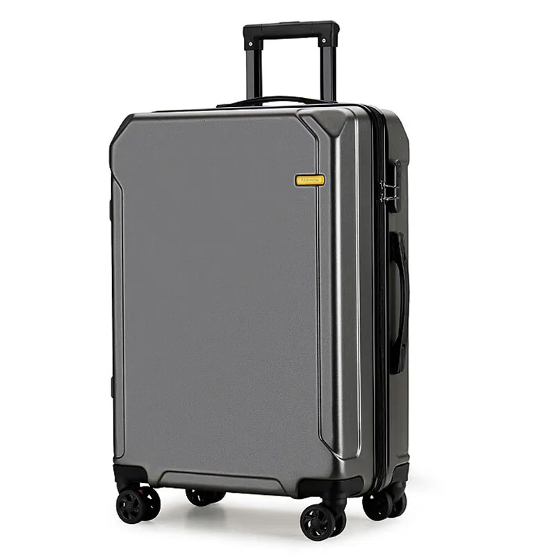 

Large Capacity 24-Inch Universal Wheel Trolley Case Strong Durable Thickened Travel Password Leather Case Toolbox Suitcase