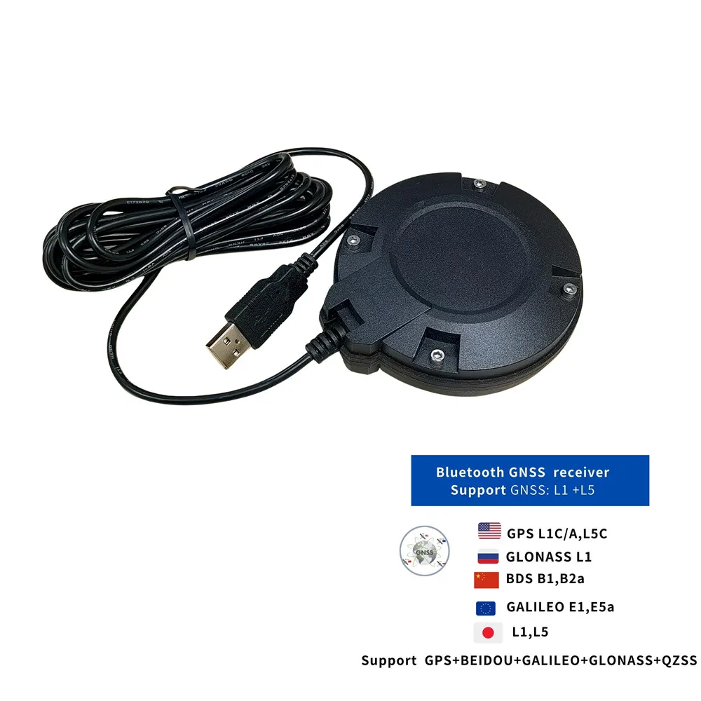 New GM906BT L1 L5 Agriculture Support Android Bluetooth USB GPS GNSS receiver antenna module 5V baud rate 115200  NMEA0183