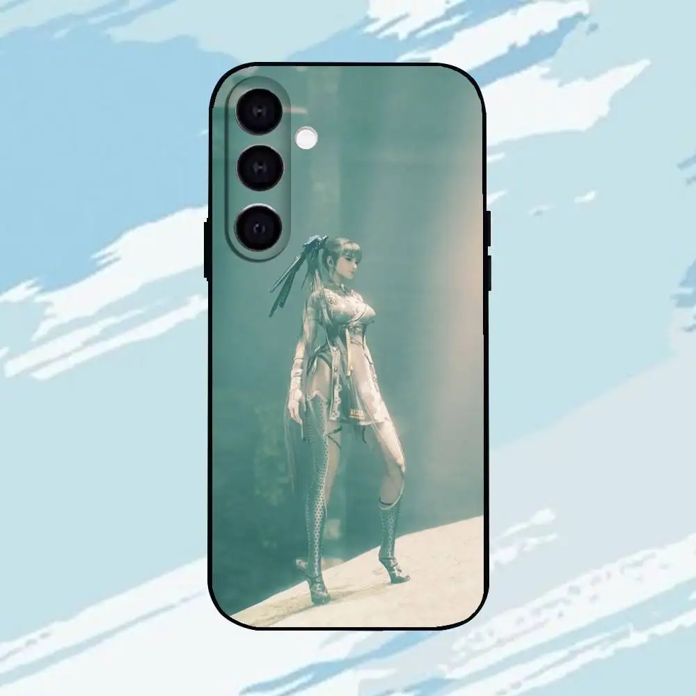 Funda de teléfono G-Game S-Stellar Blade para Samsung Galaxy A73,A72,A71,A70,A53,A52,A51, otros carcasa negra suave ll