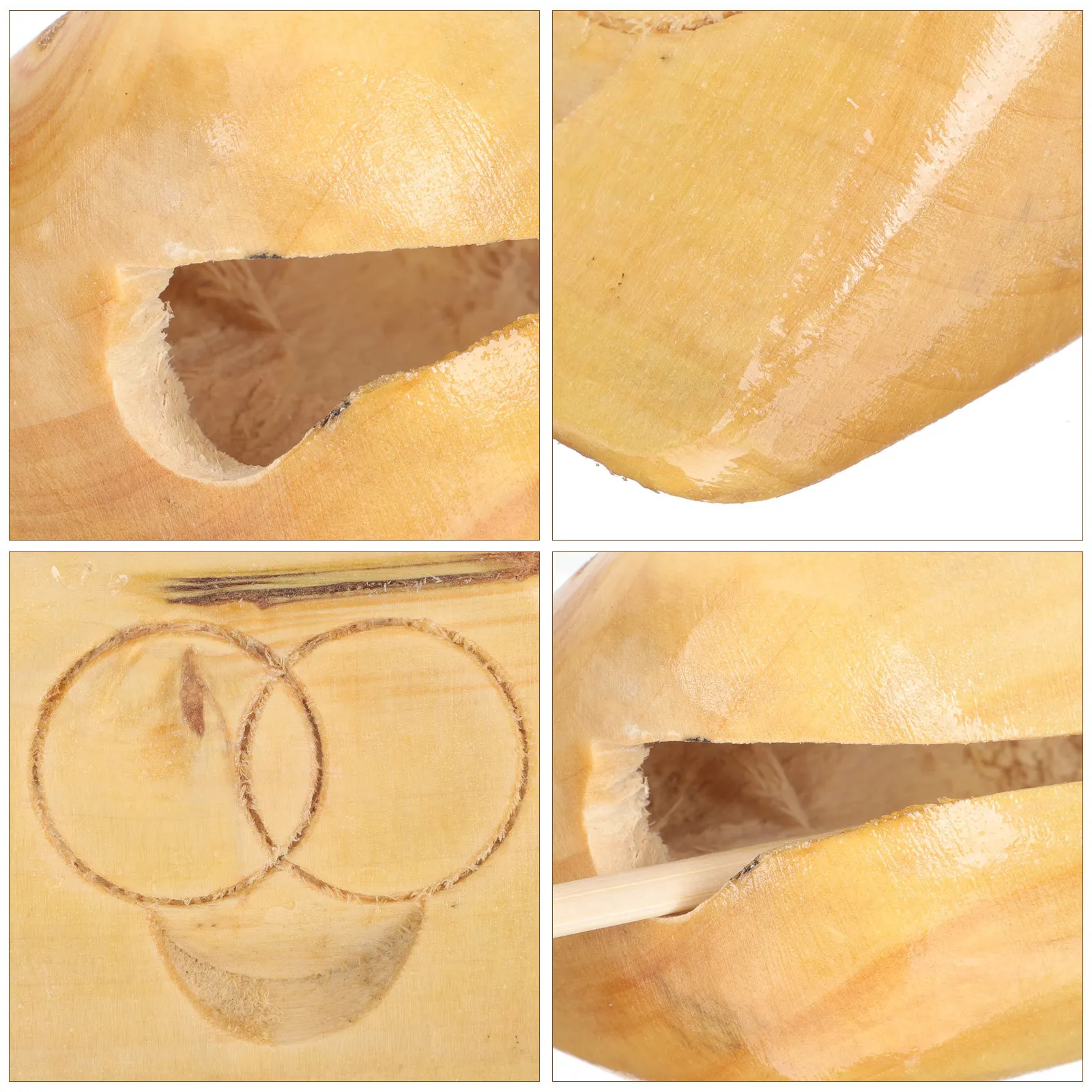 

1Set Wooden Fish Temple Block Kids Percussion Instrument Educational Musical Plaything Simple Structure Safe Material