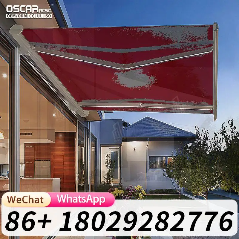 

Выдвижные алюминиевые навесы с дистанционным управлением, моторизованные уличные индивидуальные размеры, сверхмощные, идеально подходят для садов, патио, балконов, Retracta