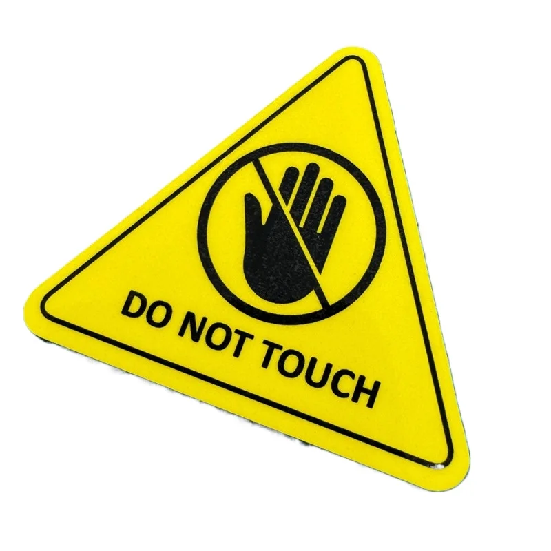 

Автомобильная наклейка, наклейка «Не прикасайтесь к прикосновению», Dilarang Sentuh, наклейка премиум-класса, уведомление о вывеске, запрещенная защита, не прикасающаяся», 13 см, ПВХ KK