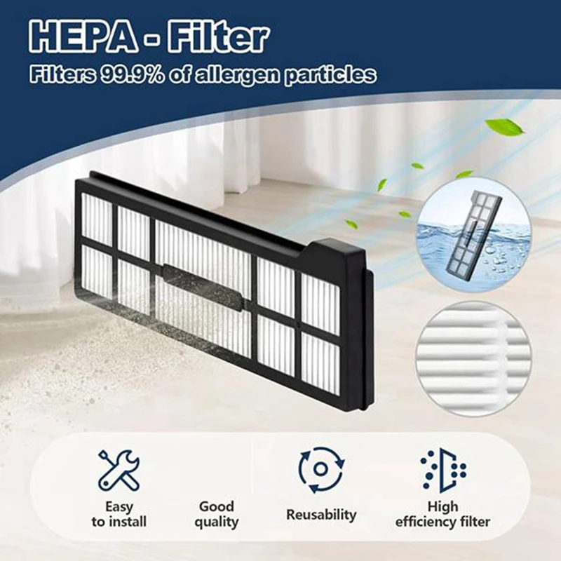 JDZD-Сменные аксессуары для Eufy X10 Pro Omni, детали пылесоса, основная щетка, тканевая швабра, боковые щетки, HEPA-фильтр, мешки для пыли