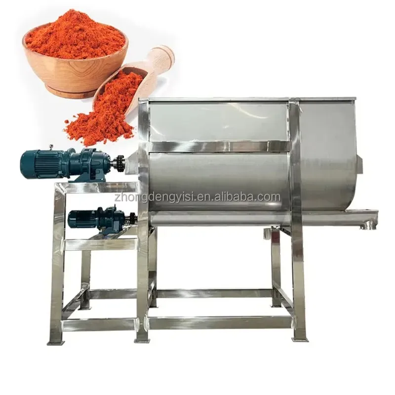 Multifunctional Double Spiral Horizontal Belt Mixer Stainless Steel Powder Mixing Machine