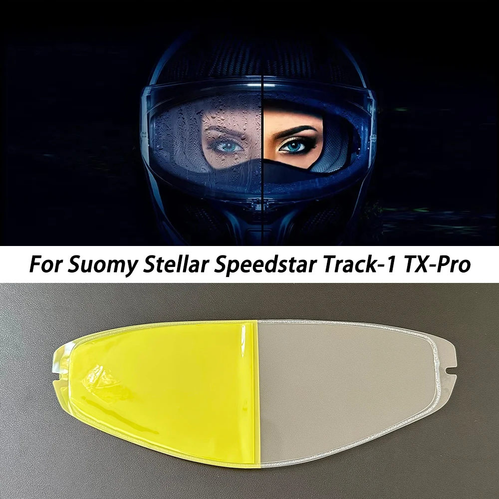 

Motorcycle Helmet Visor Patch Film For Suomy Stellar Speedstar Track-1 TX-Pro Visor Anti Fog Film Helmet Accessories