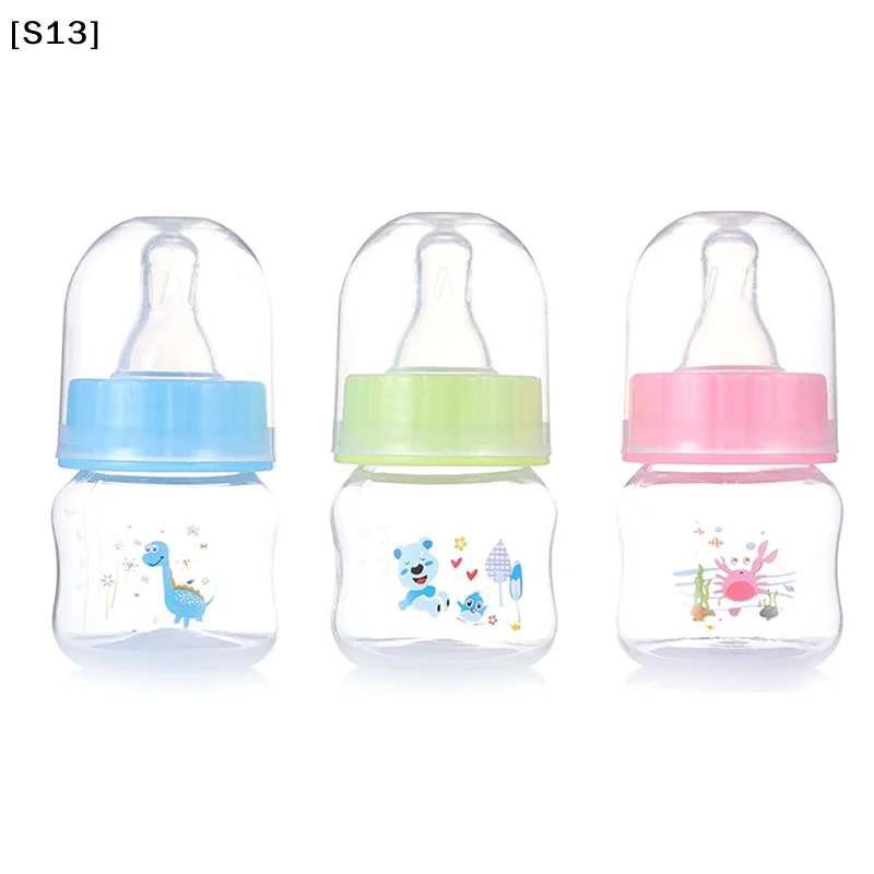 

50ML Newborn Mini Portable Feeding Nursing Bottle BPA Free Safe Infant Nursing Nipple Care Feeder Fruit Juice Milk Bottles[Q]Q@