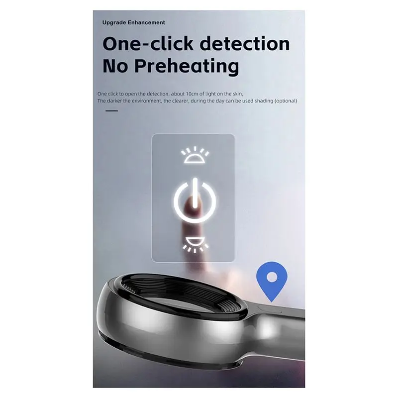 ABZA-Woods Lamp Skin Analyzer Lamp Skin UV Magnifying Skin Analysis Detection Beauty Facial Testing Skin Care US Plug