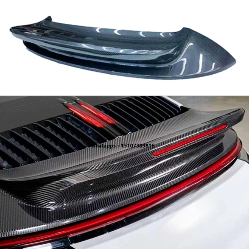 

High Quality SportClass Style Real Carbon Fiber Spoiler Wing for Pors 911 992 Carrera Rear (Carbon Black)