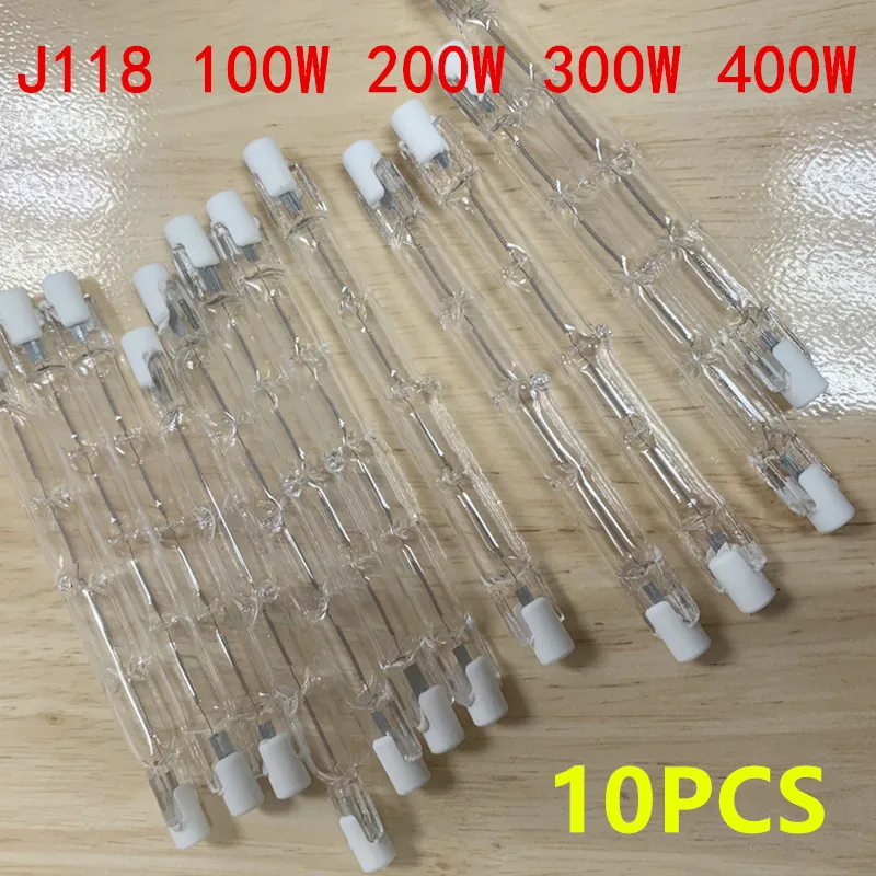 1/2/5/10PCS R7S J118 100W 200W 300W 400W LED Glass Tube COB Light Bulb High Power Corn Lamp Replace Halogen Light