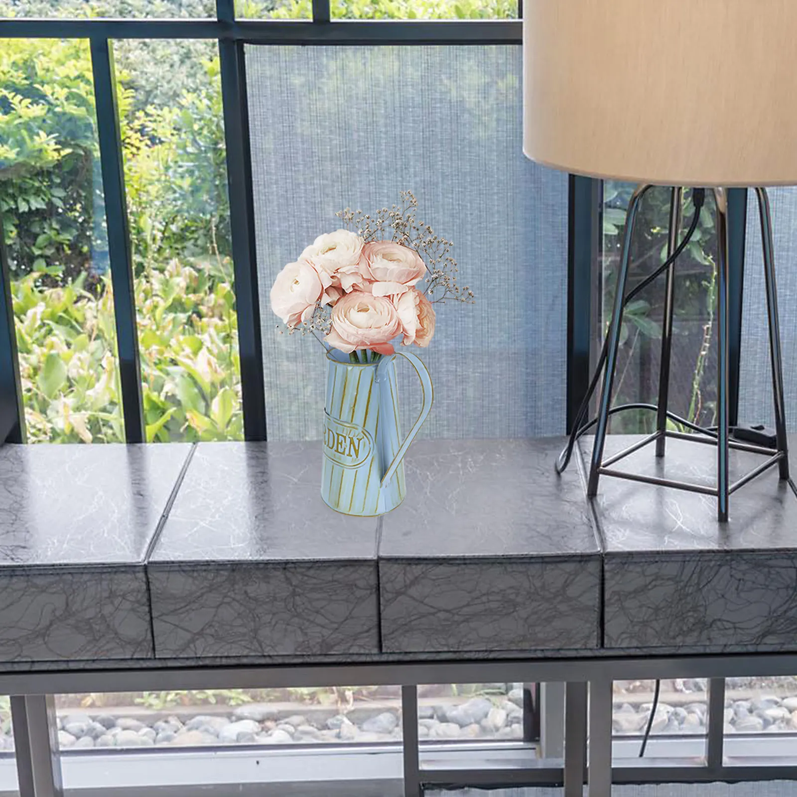 

Dried Flower Vase Iron Creative Decorative Flower Arrangement Container Desktop Ornament Home Office Decor Creative Vase