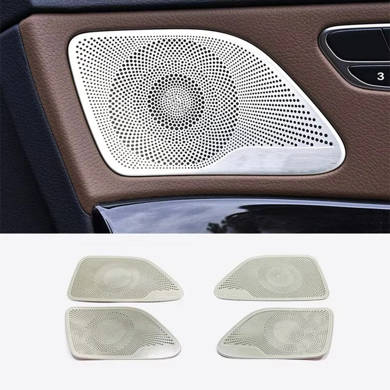 For Mercedes Benz S Class W222 2014 15 16 17 18 19 2020 Car Head Front Reading Light Lamp Cover Trim Stainless steel Accessories