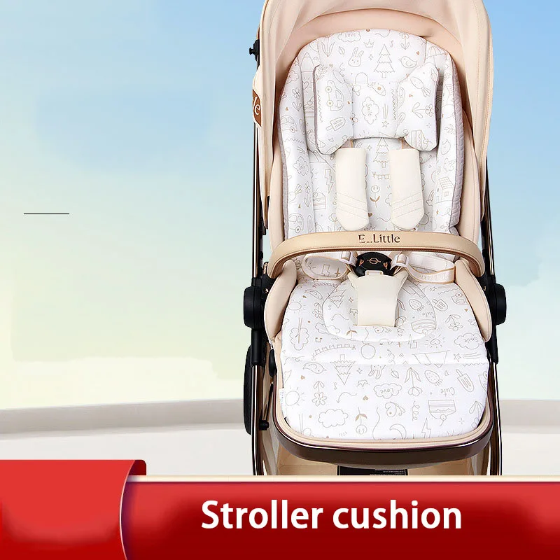 All-Season Stroller Seat Pad: Thickened Cotton, Reversible, Machine Washable, Soft and Gentle on the Skin- Stroller Accessory