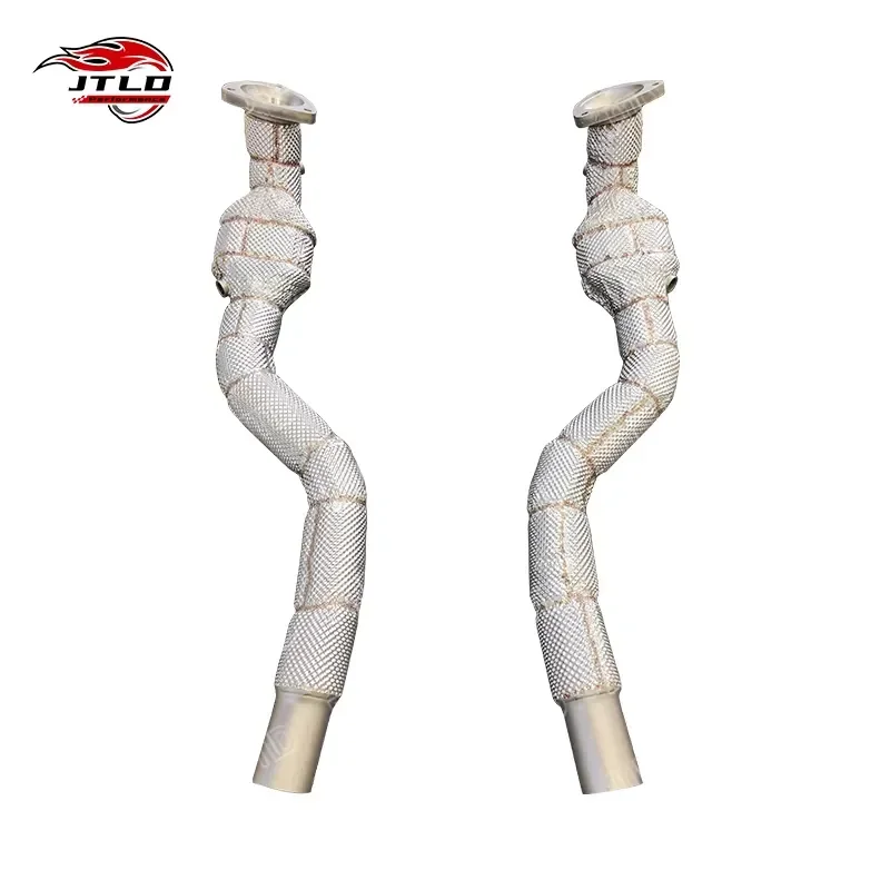 Professional High-Flow Downpipe for 2007-2020 Maserati GranTurismo 4.2 4.7 V8 Stainless Steel Performance Exhaust System