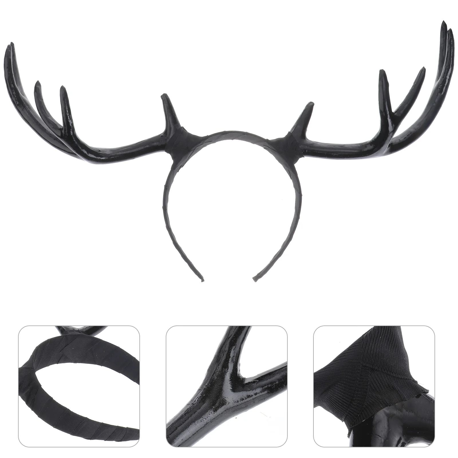 

Elk Hair Crown Deer Headband Horn Headpiece Halloween Costumes Antler Hairbands Men's Headbands Prom