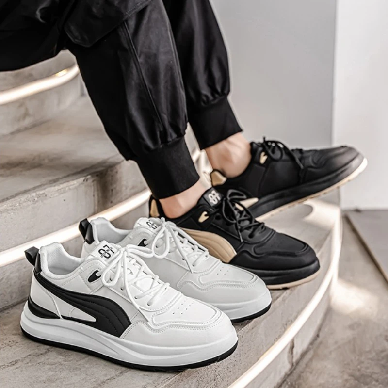 

Men's Trendy Bestsellers Round-toed Low-top Comfortable Lightweight Low-top Color-blocked Fashionable New Sports Sneakers