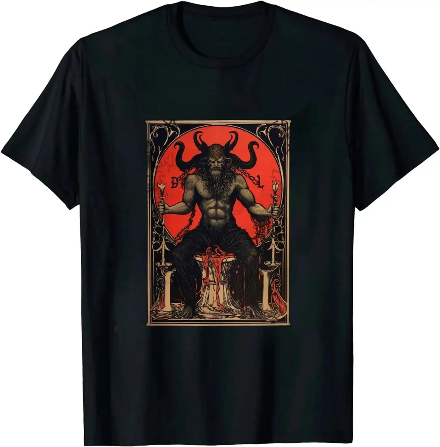 The Devil Tarot Card Shirt Vintage Design T-Shirt