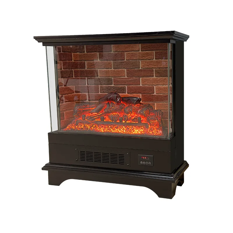 American standing fireplace Electronic fireplace Interior decoration Villa Electronic fireplace LED European simulation flame