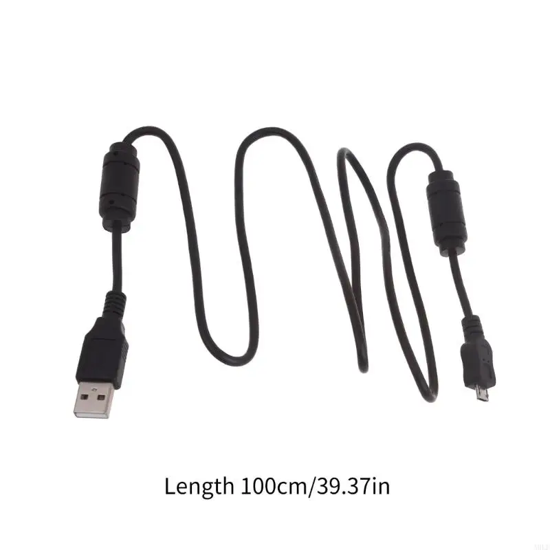 A9LF مقاوم التداخل المغناطيسي USB إلى كبل بيانات بيانات بيانات MICRO USB محمي كبل داتم متينة لأقراص الهواتف والمزيد
