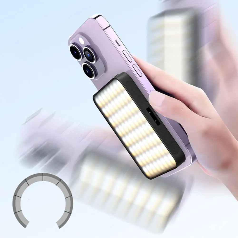 Professional Selfie Light Adjustable Brightness Selfie Light Portable Rechargeable Led Fill Light with Phone Clip Shoe for Super image 4