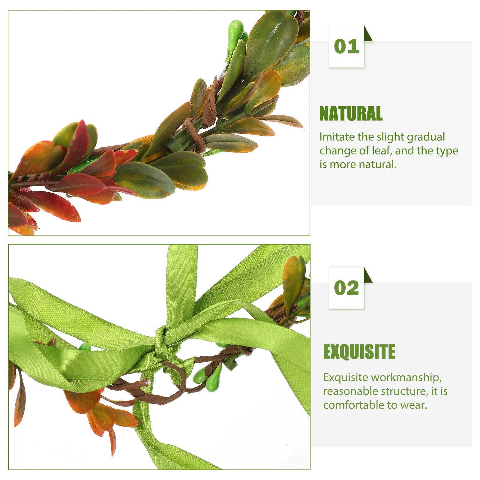 

Exquisite Leaf Headwear Ladies Headband Fashionable Prom Party Accessory Wreath Hairbands Hairband with Leaf Headband for Girl