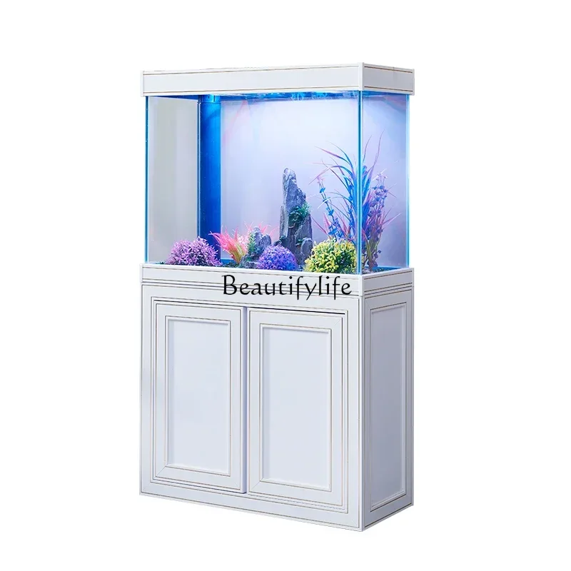 

FG26Living Room Home Bottom Filter Ecology Change Water Glass Fish Tank Medium Aquarium Rectangular